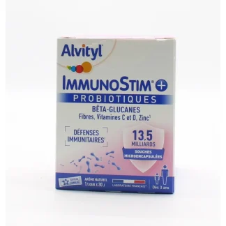 Alvityl ImmunoStim+ Probiotiques 30 sticks