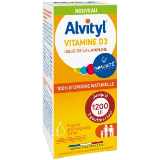 Alvityl Vitamine D3 400Ul/goutte 20ml