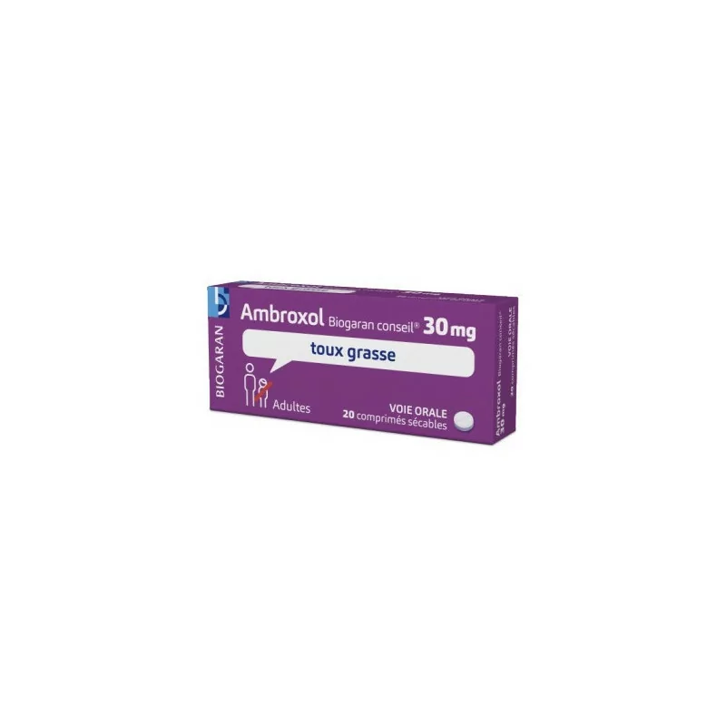Ambroxol Biogaran Conseil 30mg 20 comprimés sécables