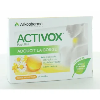 Arkopharma Activox Miel Citron 24 pastilles