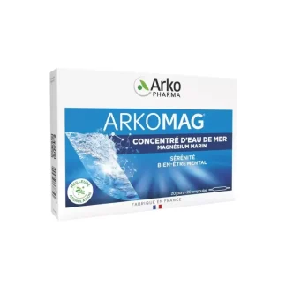 Arkopharma Arkomag Concentré d'Eau de Mer Magnésium Marin 20 ampoules