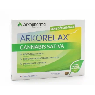 Arkopharma Arkorelax Cannabis Sativa 30 comprimés