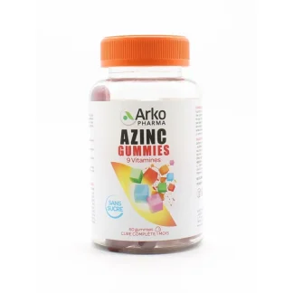 Arkopharma Azinc Gummies 9 Vitamines sans sucre 60 gummies