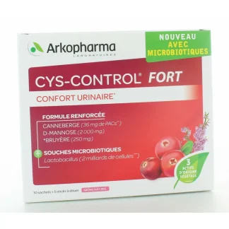 Arkopharma Cys-Control Fort Confort Urinaire 10 sachets + 5 sticks