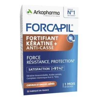 Arkopharma Forcapil Fortifiant Kératine+ 60 gélules