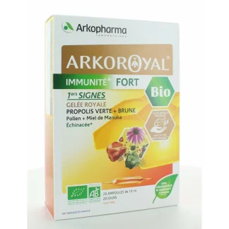 Arkopharma Arkoroyal Immunité Fort Bio 20 ampoules