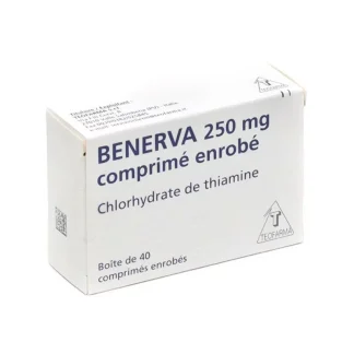 Benerva 250mg 40 comprimés enrobés