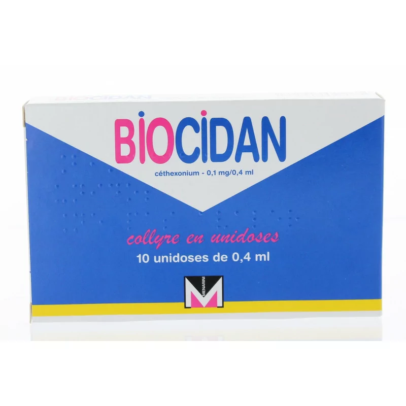 Biocidan 1mg/0,4ml Collyre 10 Unidoses