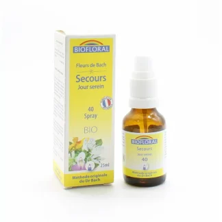 Biofloral Fleurs de Bach Secours Jour Serein 40 Spray 25ml