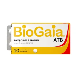 BioGaia ATB arôme fraise 10 comprimés à croquer