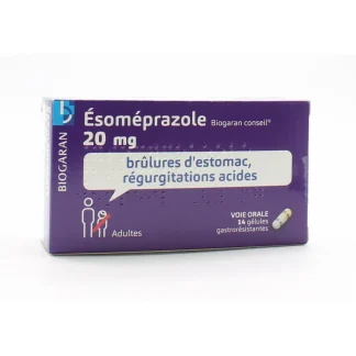Biogaran Conseil Esoméprazole 20mg 14 gélules gastrorésistantes
