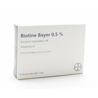 Biotine Bayer 0,5% Solution Injectable I.M 6X1ml