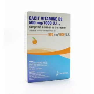 Cacit Vitamine D3 500mg/1000UI 30 comprimés