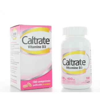 Caltrate Vitamine D3 600 mg/400 UI 180 comprimés
