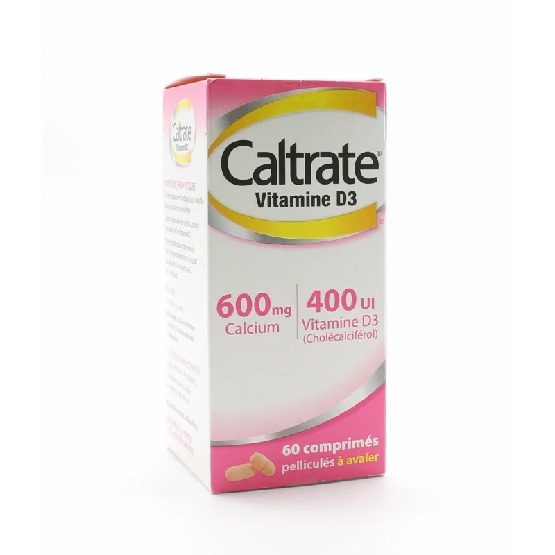 Caltrate Vitamine D3 600mg/400UI 60 comprimés