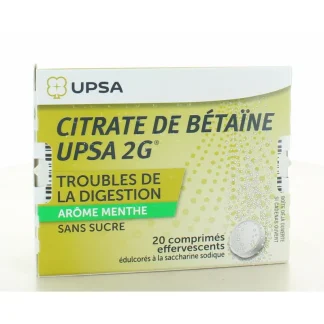 Upsa Citrate de Bétaïne 2g Menthe sans sucre