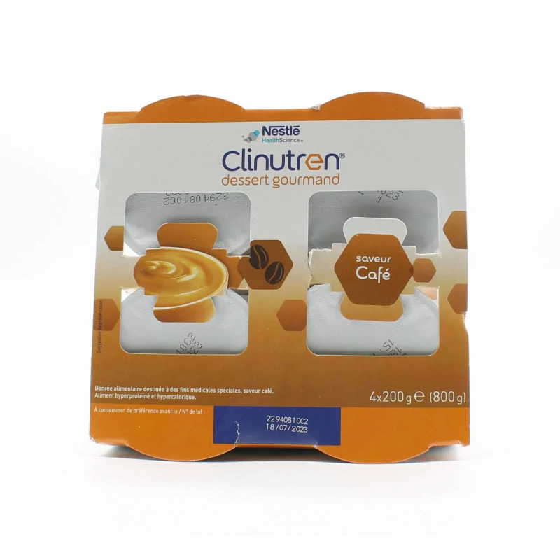 Clinutren Dessert Gourmand Saveur Café 4X200g