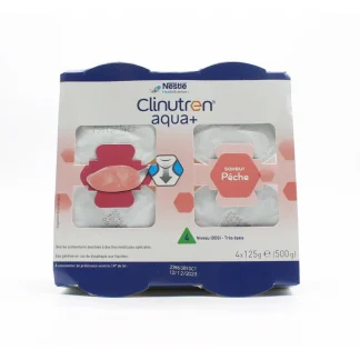 Clinutren Aqua+ Saveur Pêche 4X125g