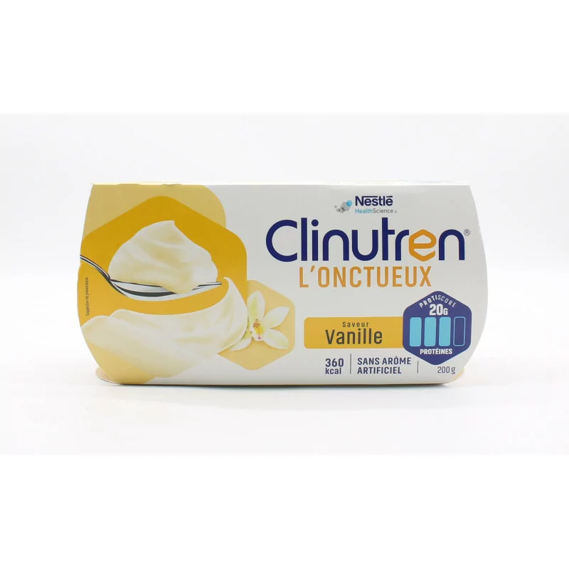 Clinutren l'Onctueux Saveur Vanille 4X200g