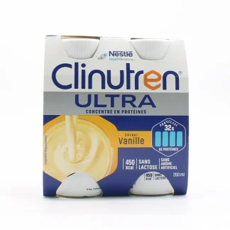Clinutren Ultra Hyperconcentré Saveur Vanille 4X200ml