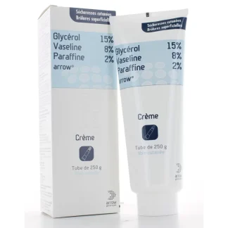 Crème Glycérol Vaseline Paraffine Arrow 250 g