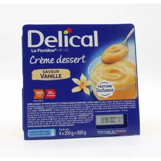 Delical Crème Dessert La Floridine HP HC Saveur Vanille 4X200g