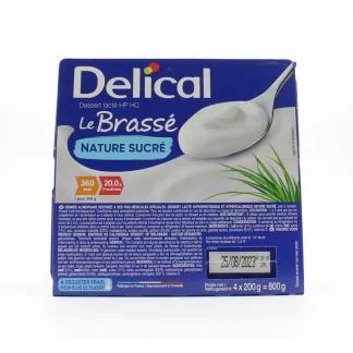 Delical Le Brassé Nature Sucré 4X200g