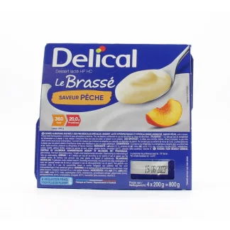 Delical Le Brassé Saveur Pêche 4X200g