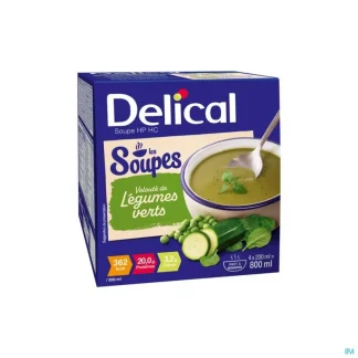 Delical Soupe HP HC Légumes Verts 4X200ml