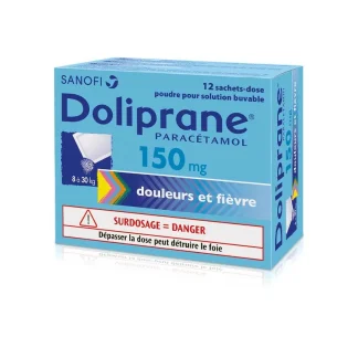 Doliprane 150mg 12 sachets-dose