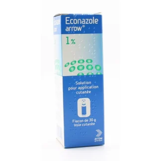 Econazole Arrow 1% Solution pour application cutanée 30g