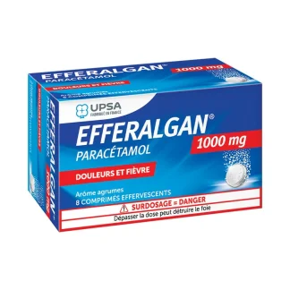 Efferalgan 1000mg Agrumes Upsa 8 comprimés effervescents