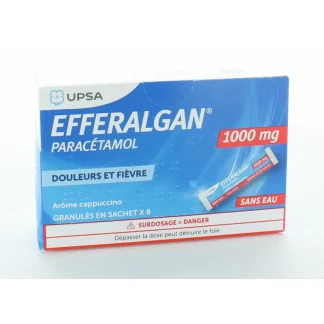 Upsa Efferalgan 1000mg granulés 8 sachets