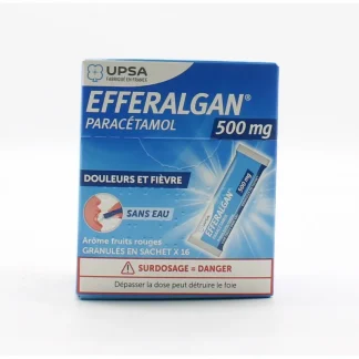 Efferalgan 500mg Arôme Fruits Rouges 16 sachets