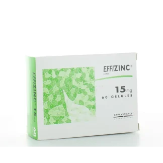 Effizinc 15 mg 60 gélules
