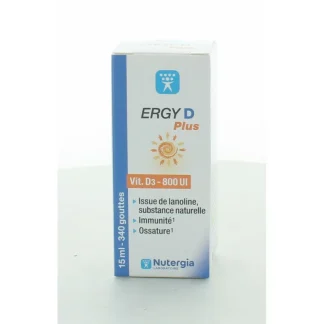 Ergy D Plus Vitamine D3 800UI 15ml