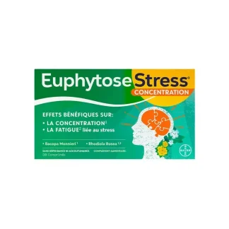Euphytose Stress Concentration 30 comprimés