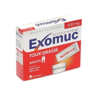 Exomuc 600mg Toux Grasse 6 sachets
