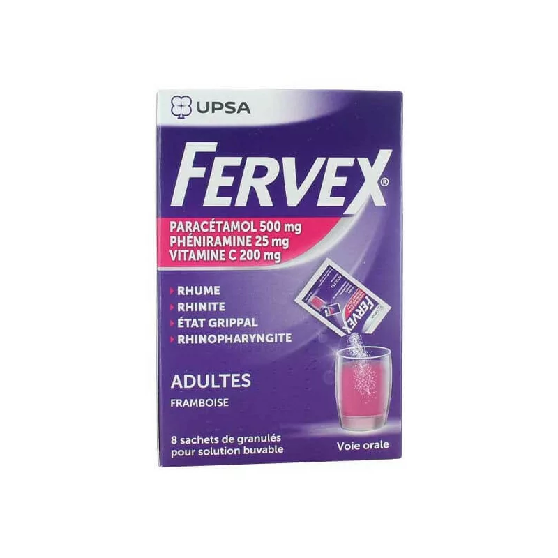 Fervex Adulte Framboise 8 sachets