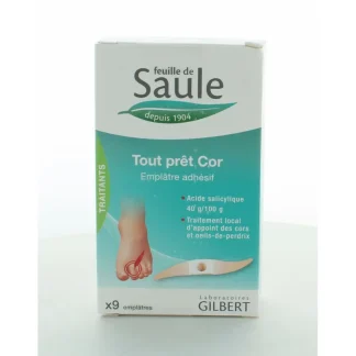 Feuille de Saule Tout Prêt Cor 9 emplâtres