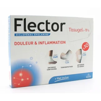 Flector Tissugel EP® 1% 10 emplâtres