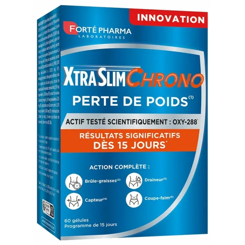 Forté Pharma XtraSlim Chrono Perte de Poids 60 gélules