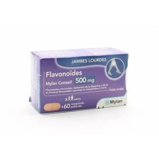 Flavonoïdes Mylan Conseil 500mg Jambes Lourdes 60 comprimés