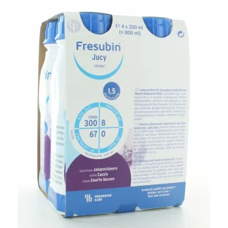 Fresubin Juicy Drink Arôme Cassis 4X200ml