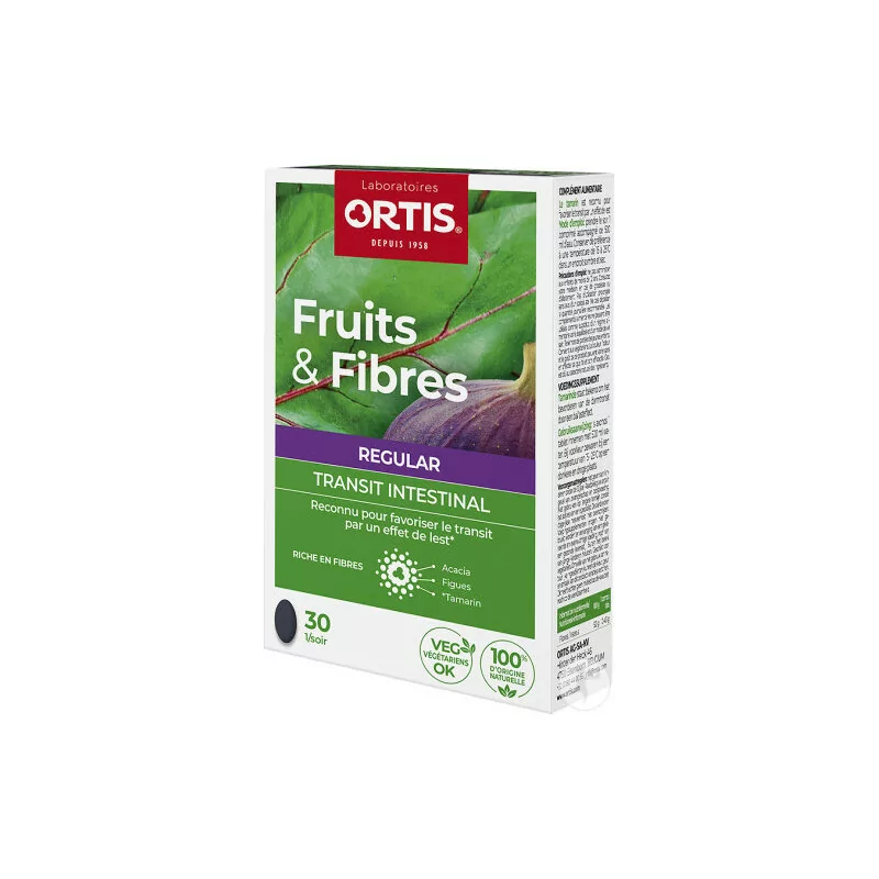 Fruits & Fibres Regular Transit Intestinal Programme 30 comprimés