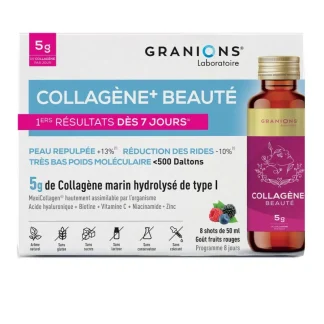 Granions Collagène+ Beauté Goût Fruits Rouges 8 shots de 50ml