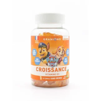 Granions Paw Patrol Croissance Vitamine D3 60 gummies sans sucres