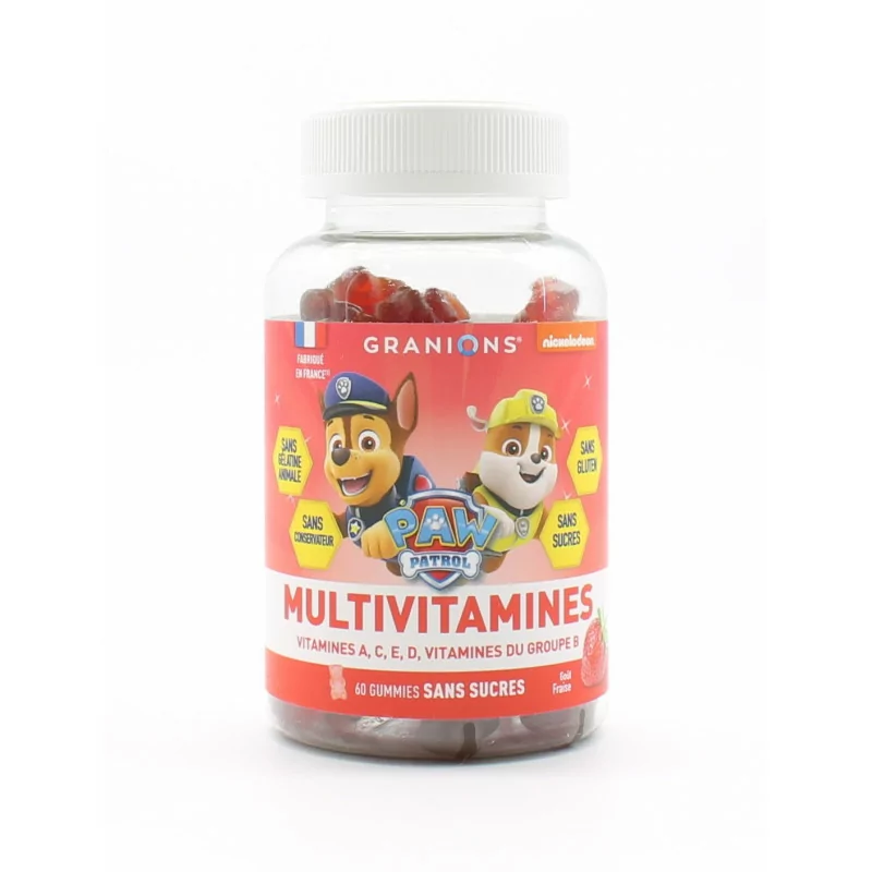 Granions Paw Patrol Multivitamines 60 gummies sans sucres