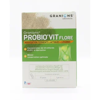 Granions Probio'Vit Flore 10 gélules