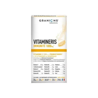 Granions Vitamineris Immunité 1000mg 30 comprimés effervescents
